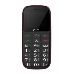 Jethro [SC318] 3G Unlocked Senior & Kids Cell Phone, FCC/IC Certified, SOS Emergency Button, 1.77" Vivid LCD with Large Keypad